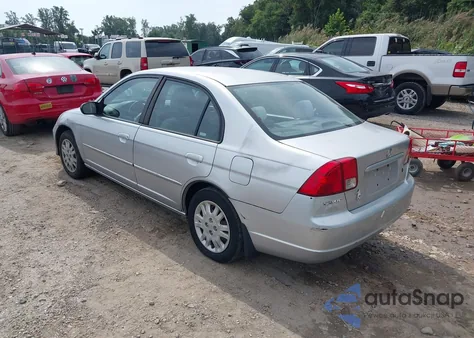 2005 Honda Civic Lx z USA, uszkodzony, nr VIN 2HGES16695H538850
